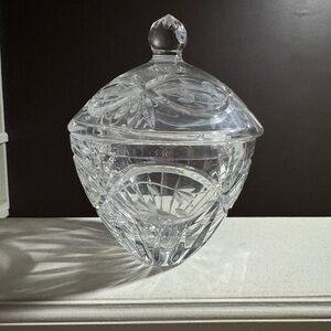 Elegant Crystal Candy Dish
